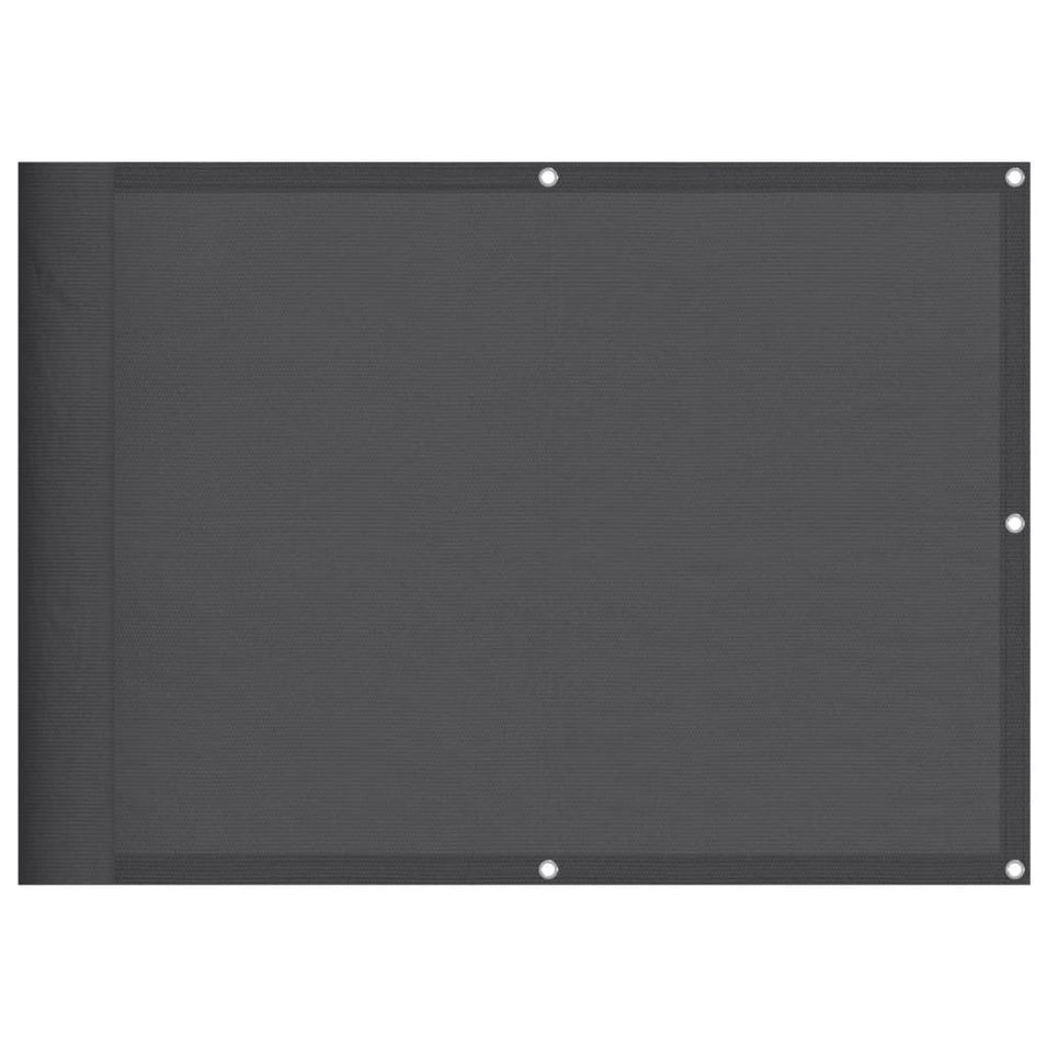 Écran de balcon anthracite 75x800 cm 100% polyester oxford - Photo n°1