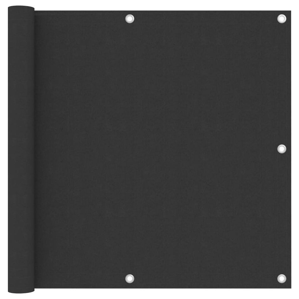 Écran de balcon Anthracite 90x500 cm Tissu Oxford - Photo n°1