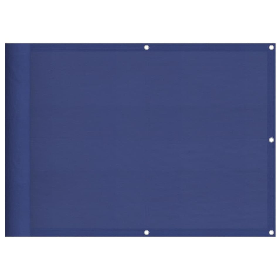 Écran de balcon bleu 75x1000 cm 100% polyester oxford - Photo n°1