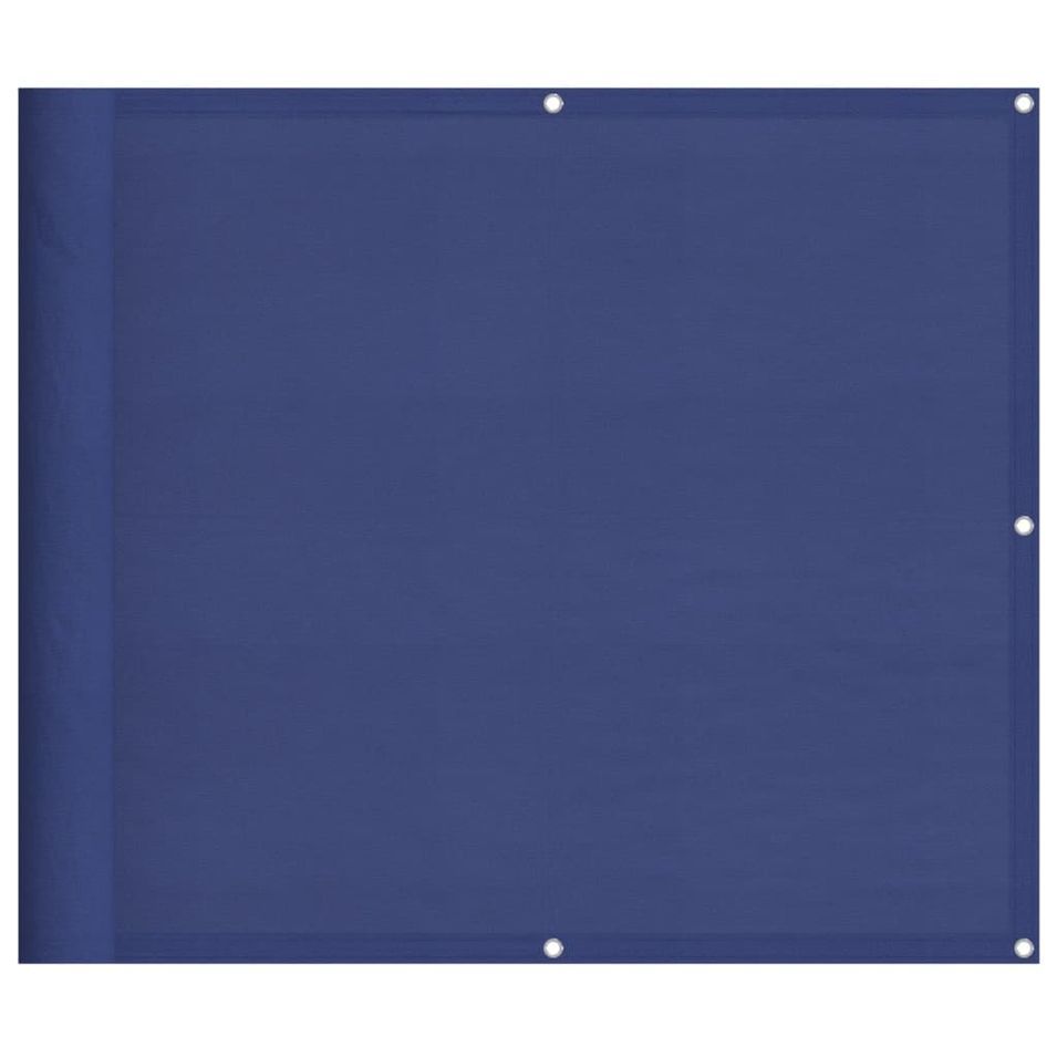 Écran de balcon bleu 90x1000 cm 100% polyester oxford - Photo n°1