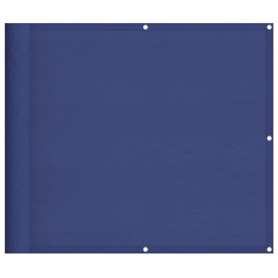 Écran de balcon bleu 90x800 cm 100% polyester oxford - Photo n°1