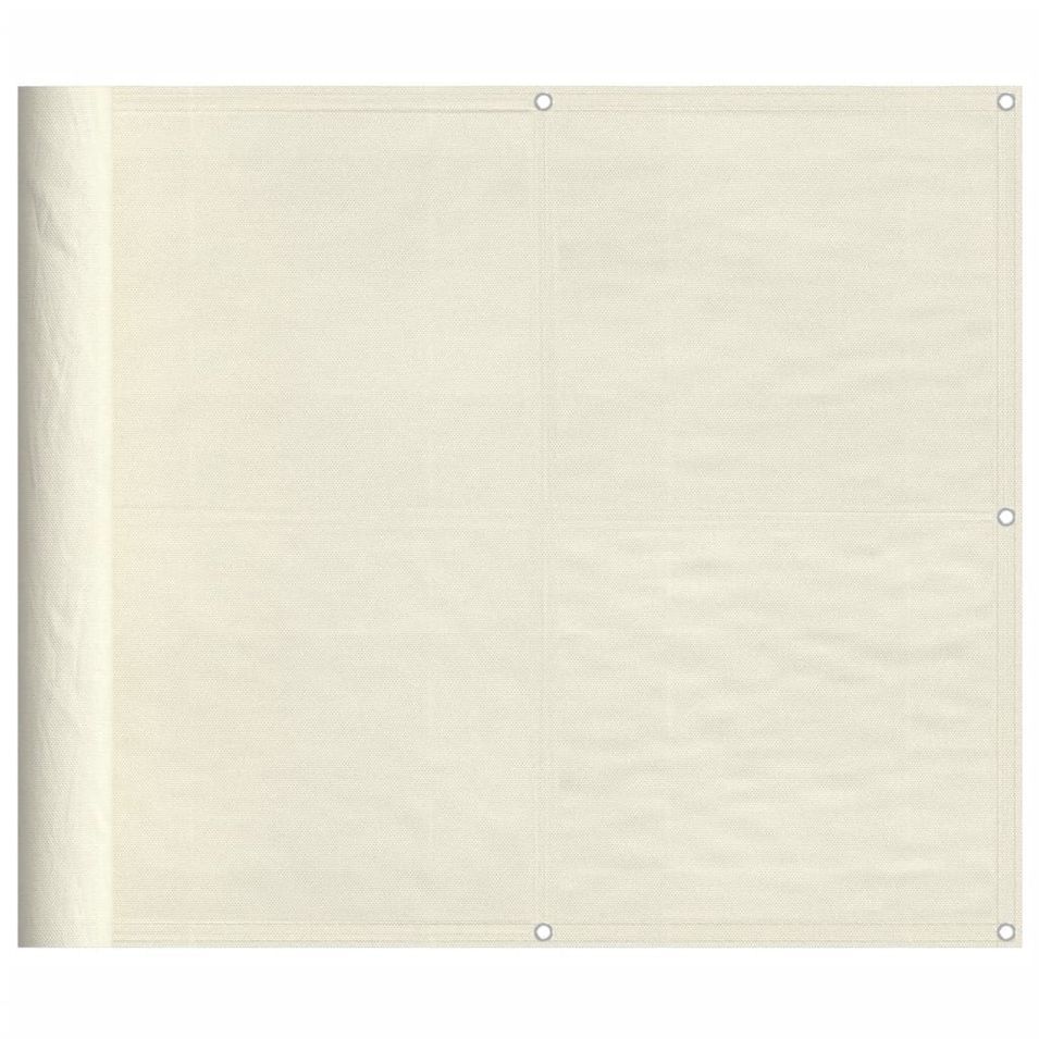 Écran de balcon crème 90x800 cm 100% polyester oxford - Photo n°1