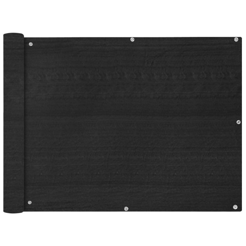 Écran de balcon en PEHD 90x400 cm Anthracite - Photo n°1