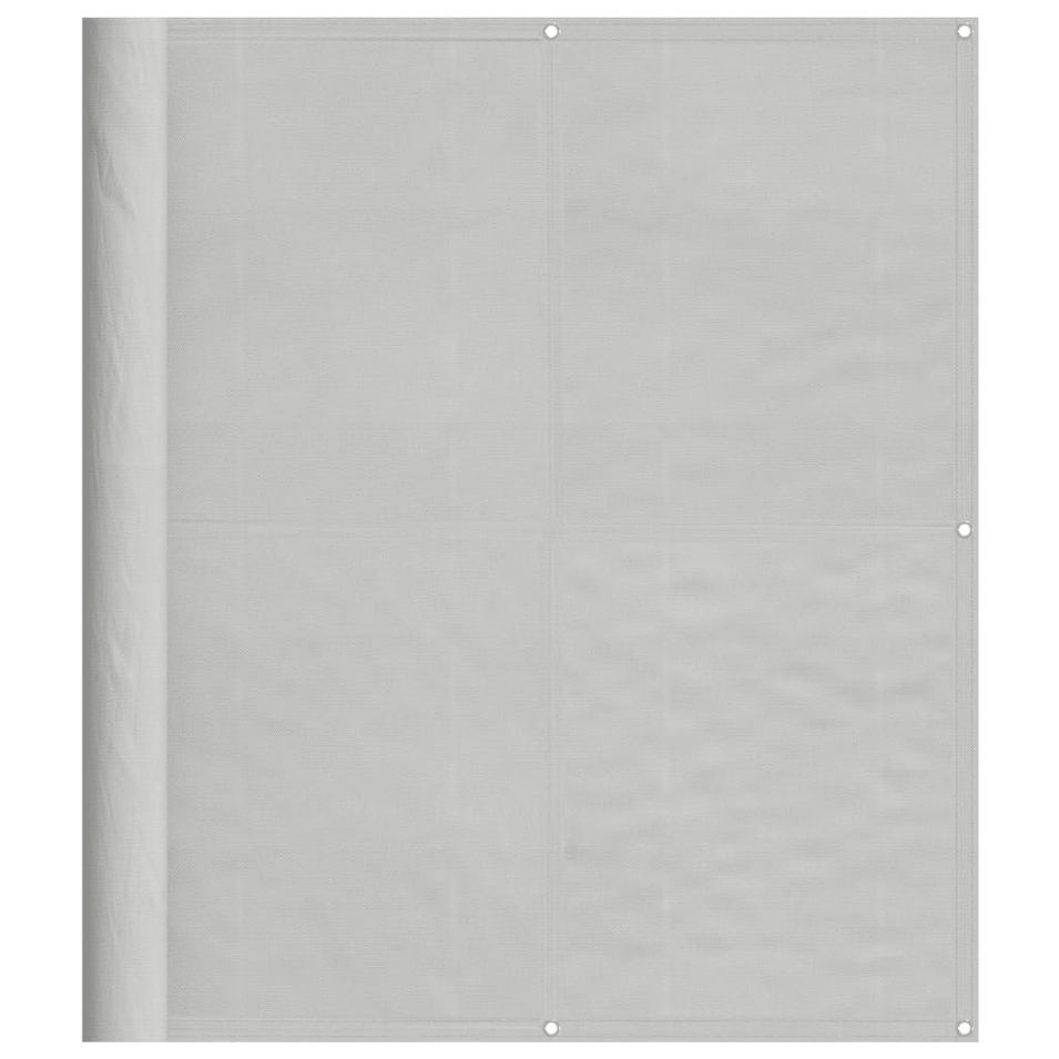 Écran de balcon gris clair 120x500 cm 100% polyester oxford - Photo n°1