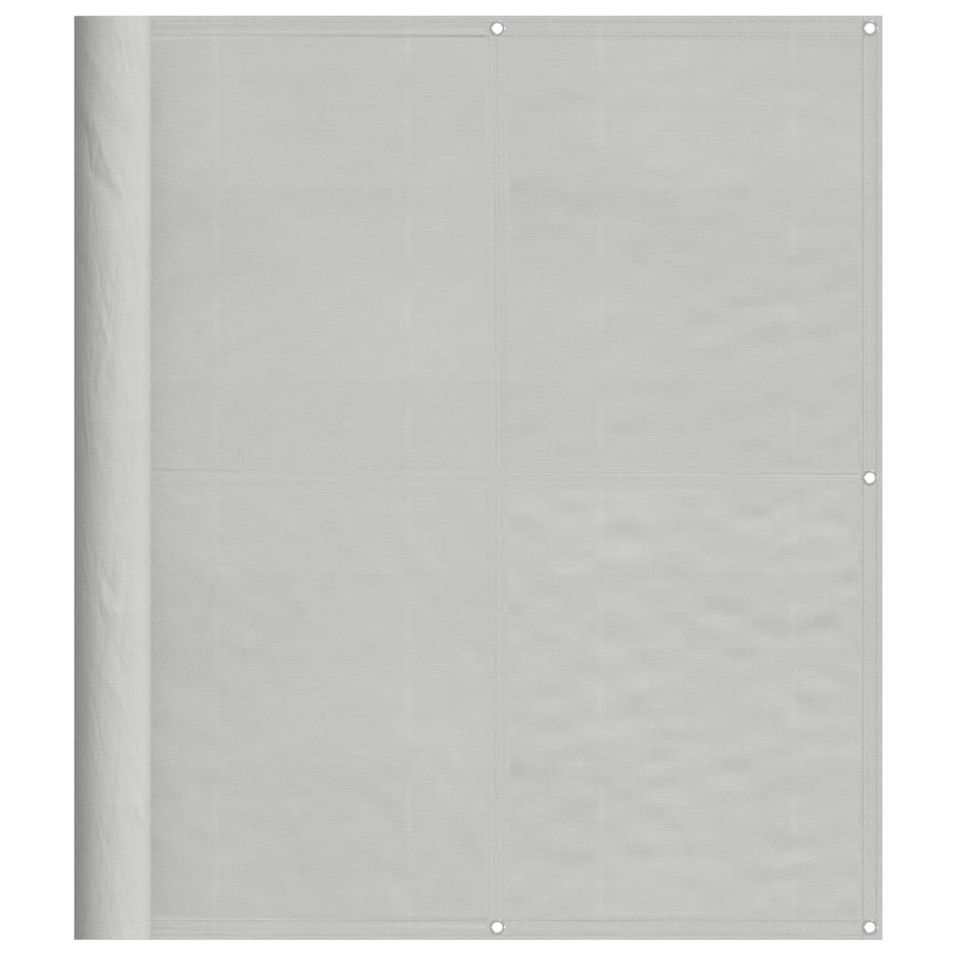 Écran de balcon gris clair 120x700 cm 100% polyester oxford - Photo n°1