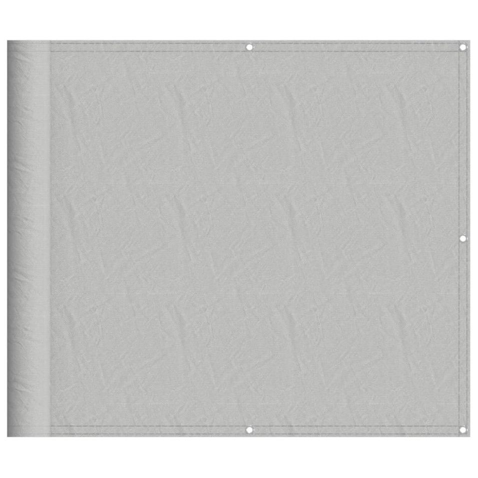 Écran de balcon gris clair 90x300 cm 100% polyester oxford - Photo n°1