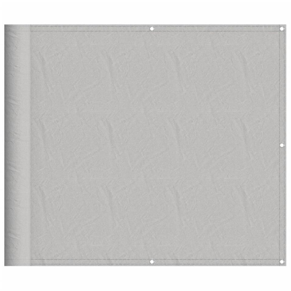 Écran de balcon gris clair 90x500 cm 100% polyester oxford - Photo n°1