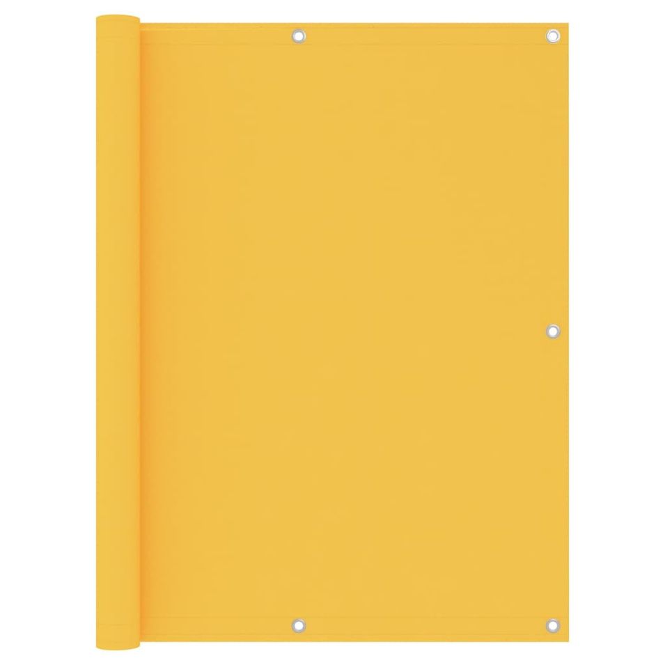 Écran de balcon Jaune 120x300 cm Tissu Oxford - Photo n°1