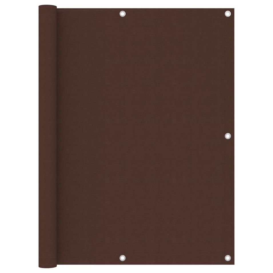 Écran de balcon Marron 120x500 cm Tissu Oxford - Photo n°1