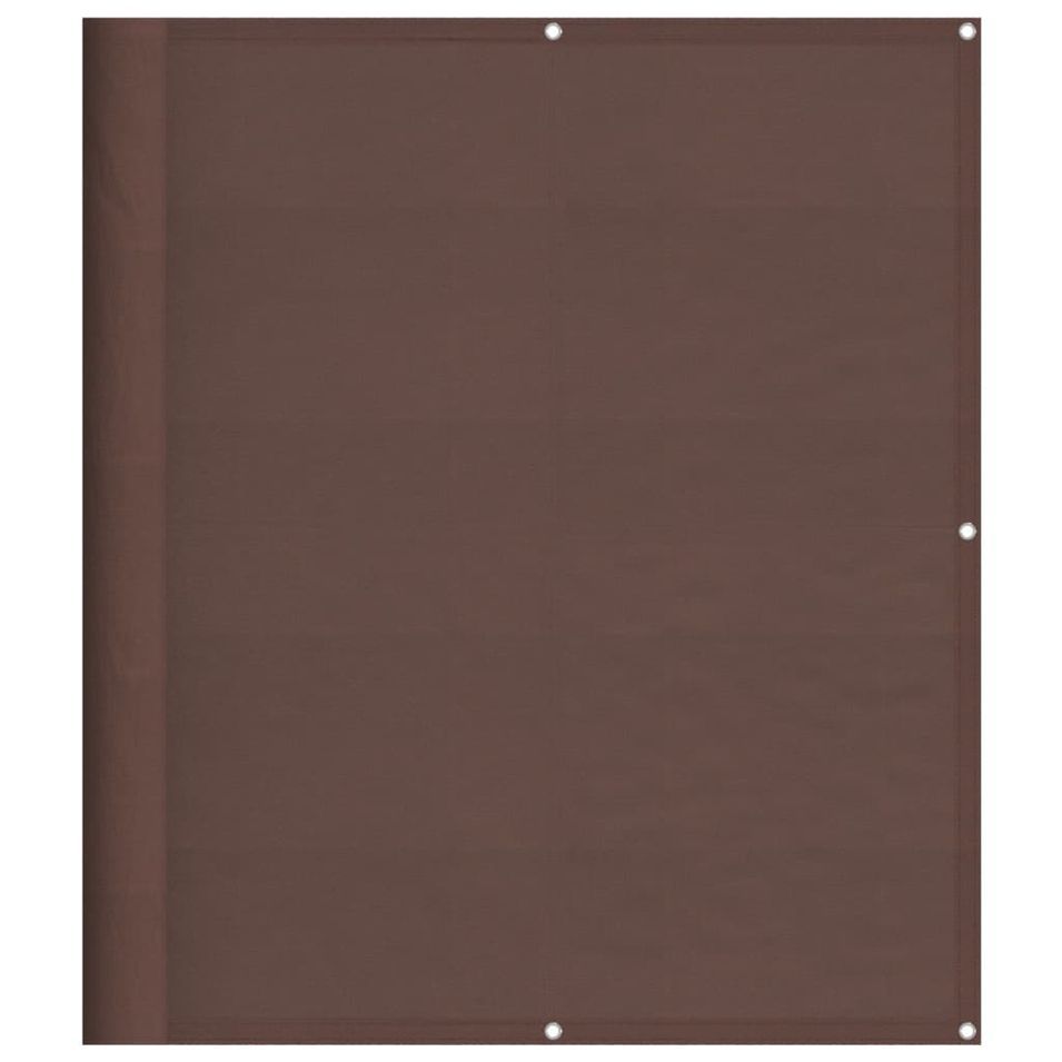 Écran de balcon marron 120x700 cm 100% polyester oxford - Photo n°1