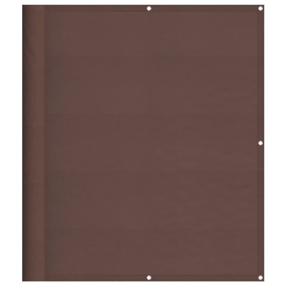 Écran de balcon marron 120x800 cm 100% polyester oxford - Photo n°1