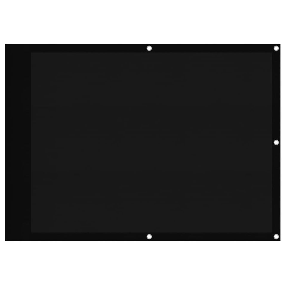 Écran de balcon noir 75x800 cm 100% polyester oxford - Photo n°1