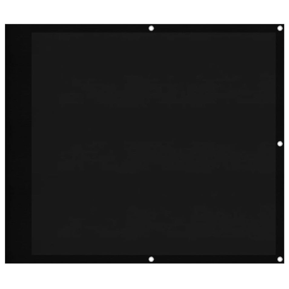 Écran de balcon noir 90x1000 cm 100% polyester oxford - Photo n°1