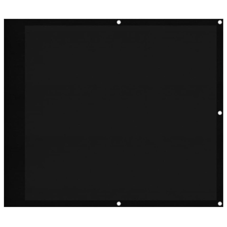 Écran de balcon noir 90x700 cm 100% polyester oxford - Photo n°1