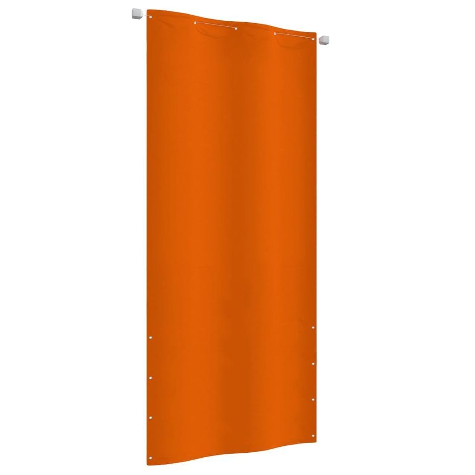 Écran de balcon Orange 100x240 cm Tissu Oxford - Photo n°1