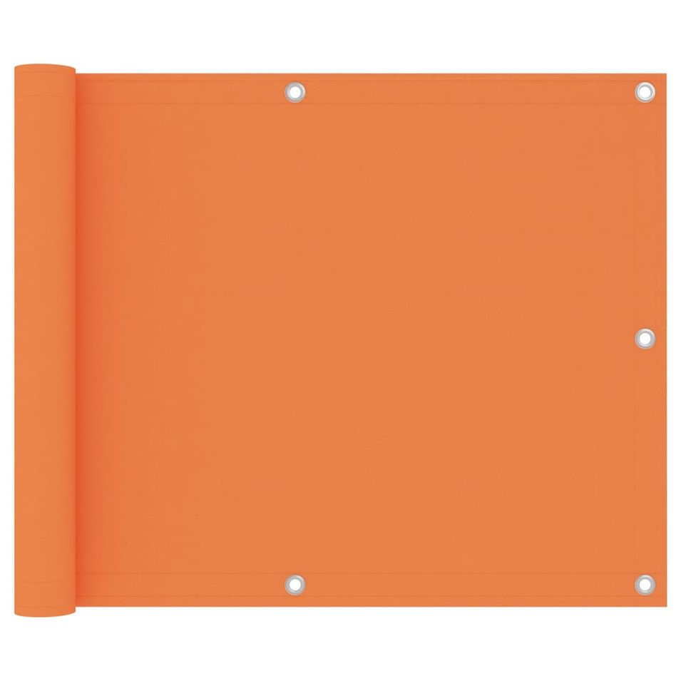 Écran de balcon Orange 75x500 cm Tissu Oxford - Photo n°1