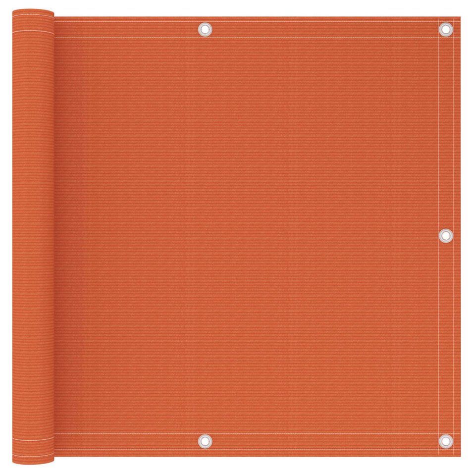 Écran de balcon Orange 90x400 cm PEHD - Photo n°1