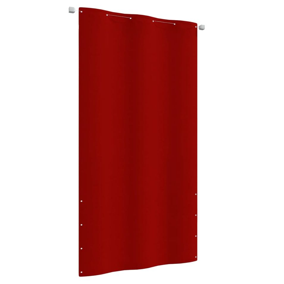 Écran de balcon Rouge 120x240 cm Tissu Oxford - Photo n°1