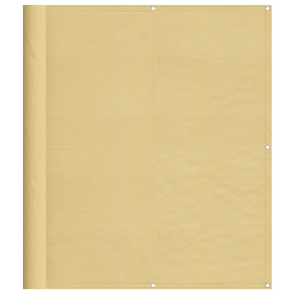 Écran de balcon sable 120x1000 cm 100% polyester oxford - Photo n°1