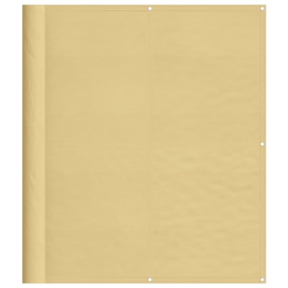 Écran de balcon sable 120x300 cm 100% polyester oxford - Photo n°1