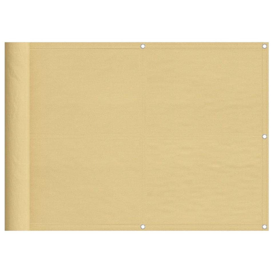 Écran de balcon sable 75x800 cm 100% polyester oxford - Photo n°1