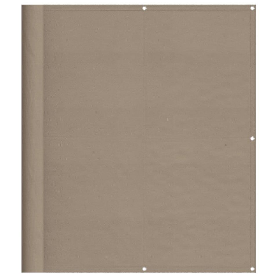 Écran de balcon taupe 120x700 cm 100% polyester oxford - Photo n°1