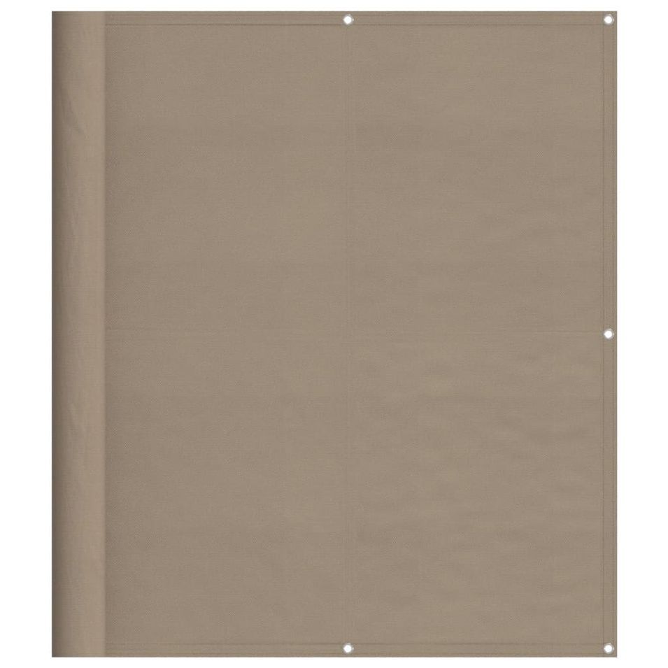 Écran de balcon taupe 120x800 cm 100% polyester oxford - Photo n°1