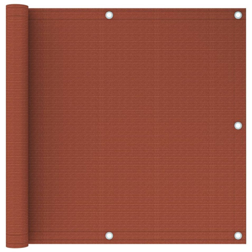 Écran de balcon Terre cuite 90x400 cm PEHD - Photo n°1
