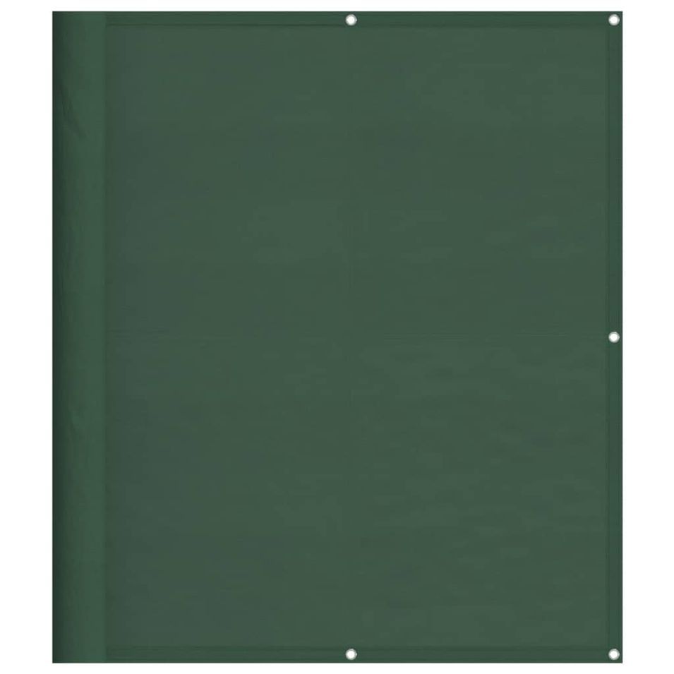 Écran de balcon vert foncé 120x1000 cm 100% polyester oxford - Photo n°1