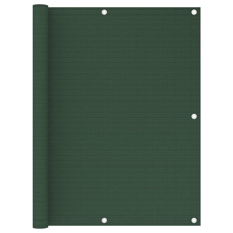 Écran de balcon Vert foncé 120x400 cm PEHD - Photo n°1