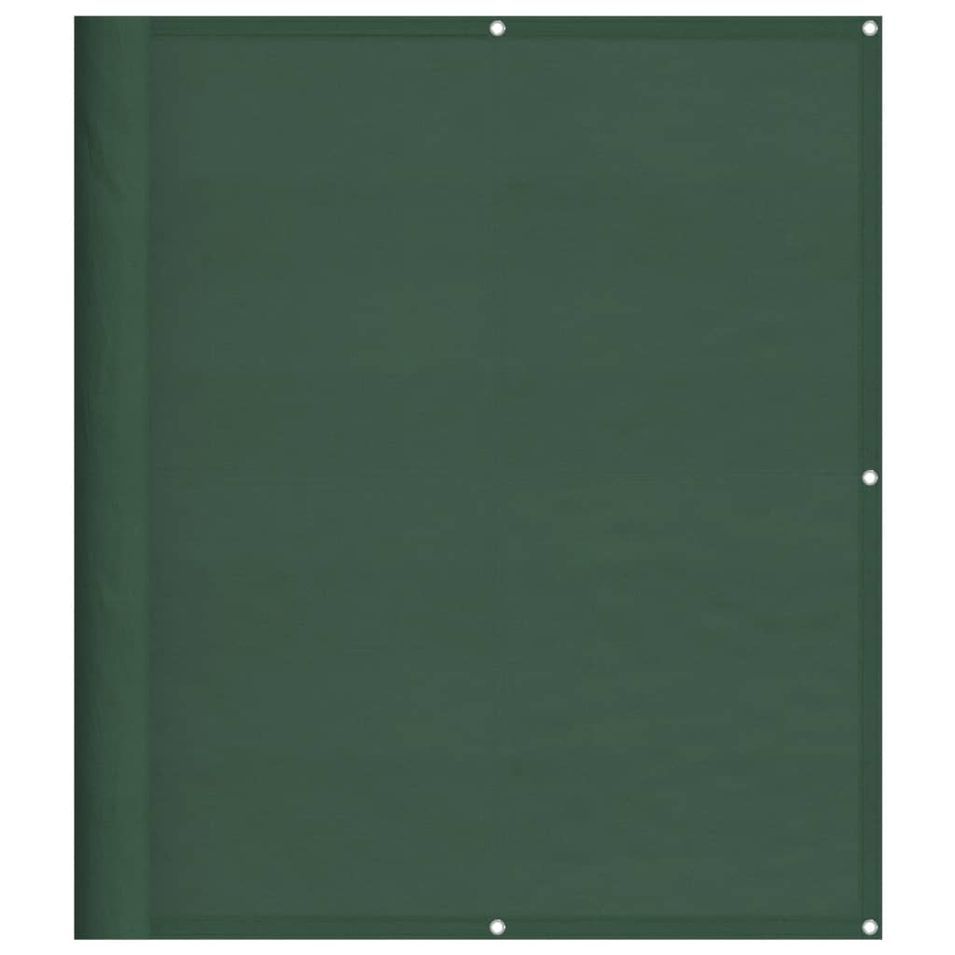 Écran de balcon vert foncé 120x700 cm 100% polyester oxford - Photo n°1