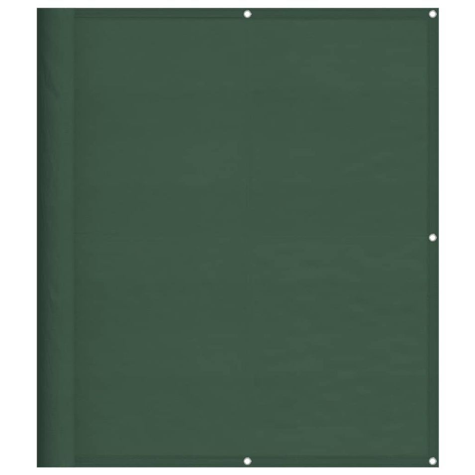 Écran de balcon vert foncé 120x800 cm 100% polyester oxford - Photo n°1