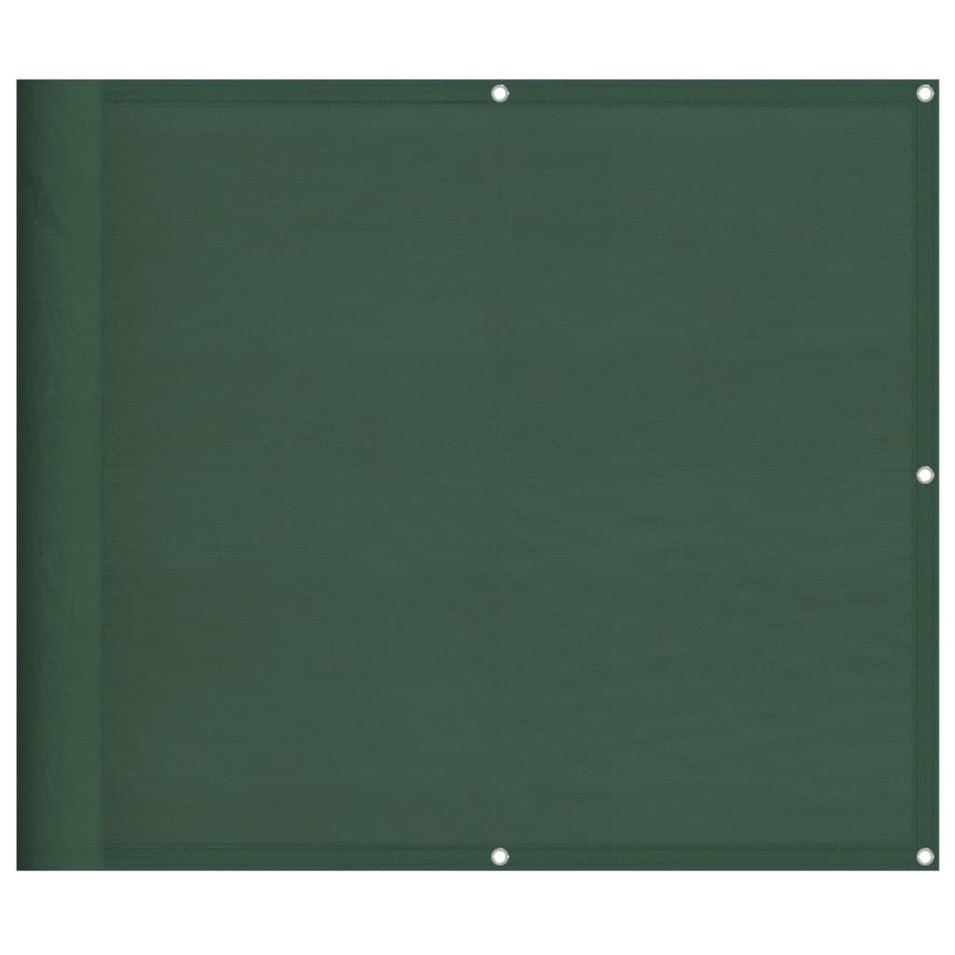 Écran de balcon vert foncé 90x800 cm 100% polyester oxford - Photo n°1