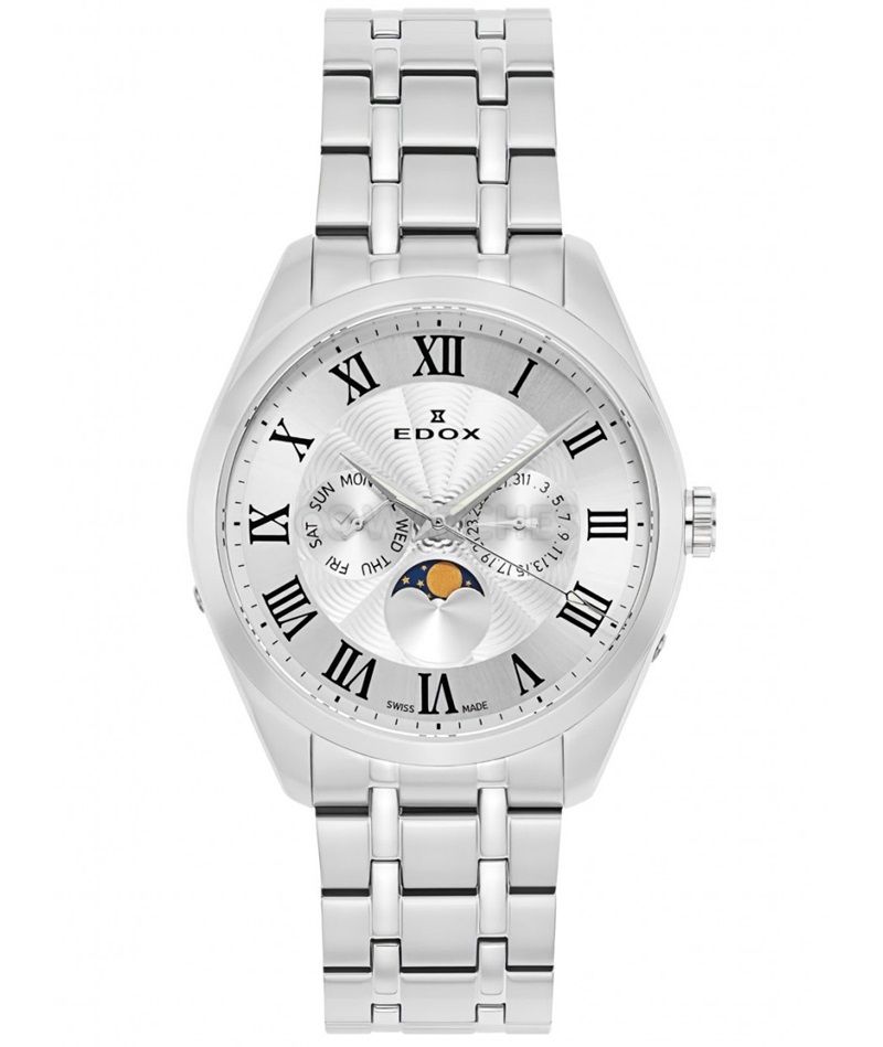 Edox Les Bemonts Moonphase Day Date 40008-3M-ARN - Photo n°1