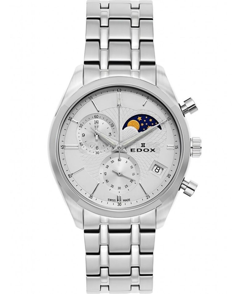 Edox Les Vauberts Moonphase Chronograph 01655-3M-AIN - Photo n°1