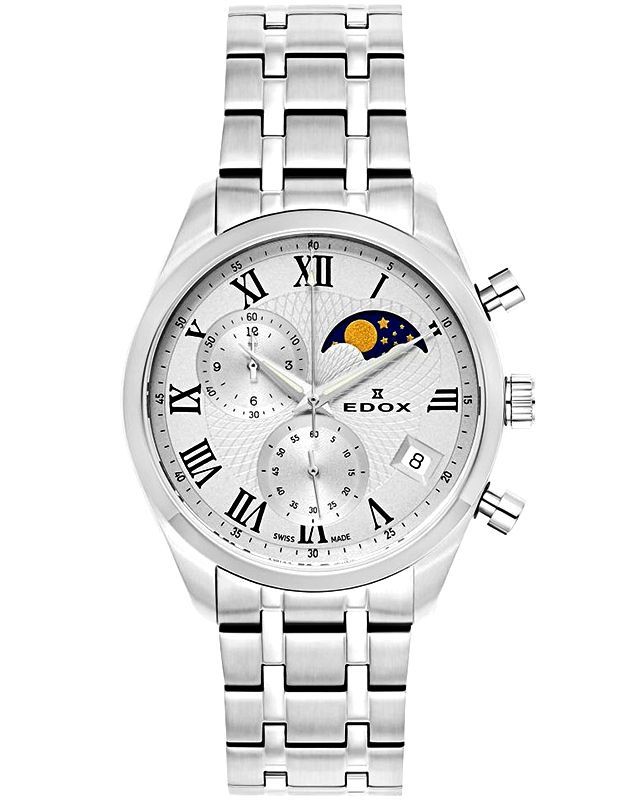 Edox Les Vauberts Moonphase Chronograph 01655-3M-ARN - Photo n°1