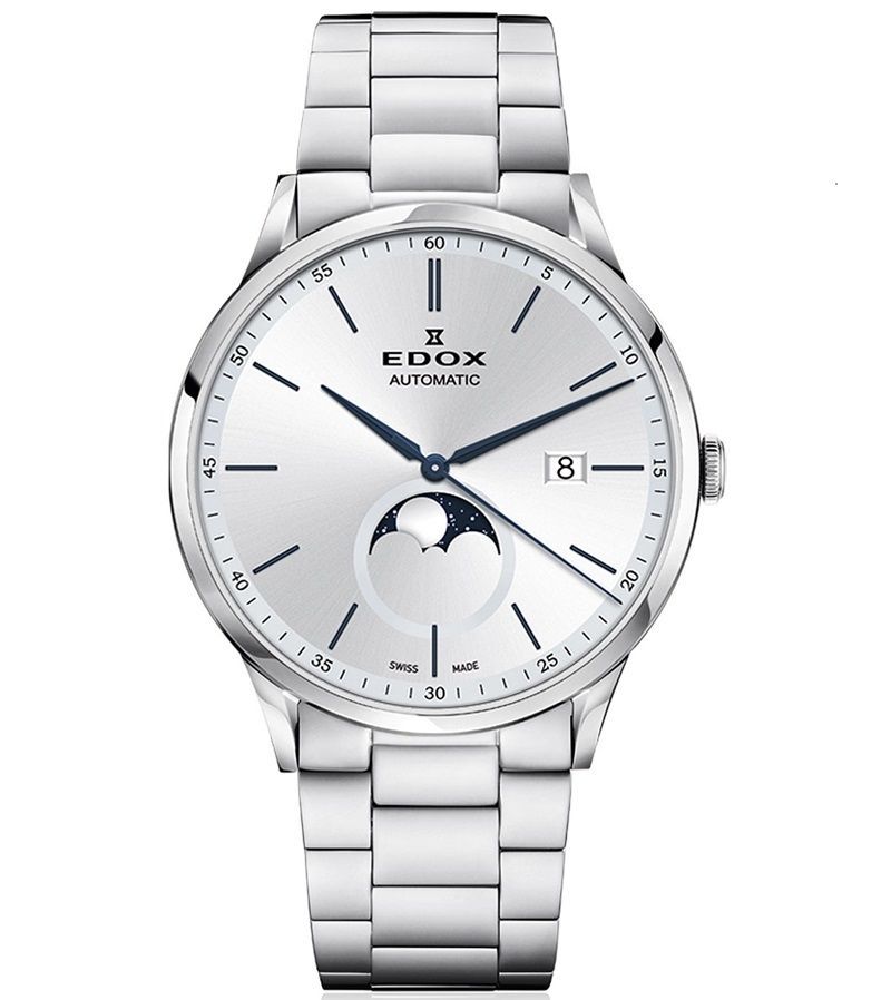 Edox Les Vauberts Moonphase Date Automatic 80505-3M-AIN - Photo n°1