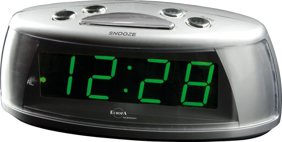 Elite Sveglia Led A Corrente (cavetto Usb E Spina Inclusi) - Argento - Led Alarm Clock Powered By Electricity (usb Cable And Plug Included) - Silver DV630_S - Photo n°1