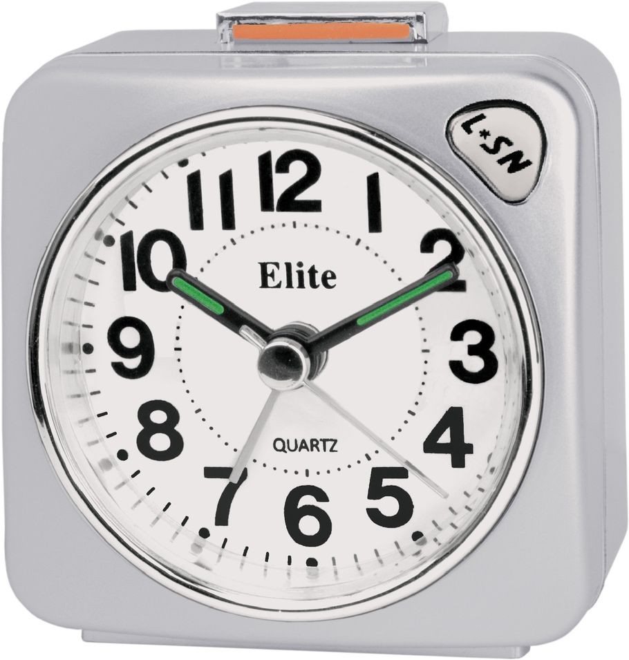 Elite Sveglia Silent Con Luce E Snooze - Argento - Silent Alarm Clock With Light And Snooze - Silver RS7150_S - Photo n°1