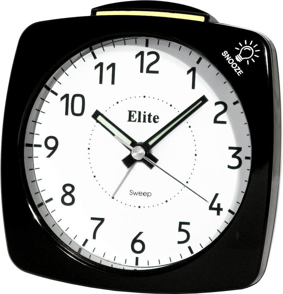 Elite Sveglia Silent Con Luce E Snooze - Nero - Silent Alarm Clock With Light And Snooze - Black ST4500_B - Photo n°1