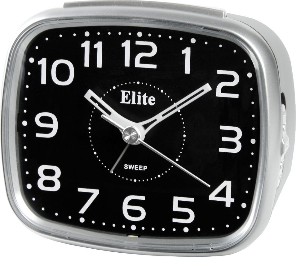 Elite Sveglia Silent Con Luce Led E Snooze - Argento - Silent Alarm Clock With Led Light And Snooze - Silver ST5630_S - Photo n°1
