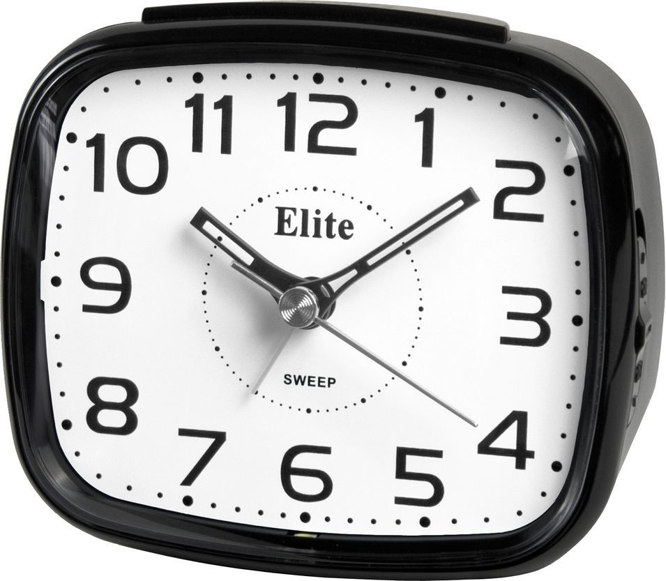 Elite Sveglia Silent Con Luce Led E Snooze - Nero - Silent Alarm Clock With Led Light And Snooze - Black ST5630_B - Photo n°1