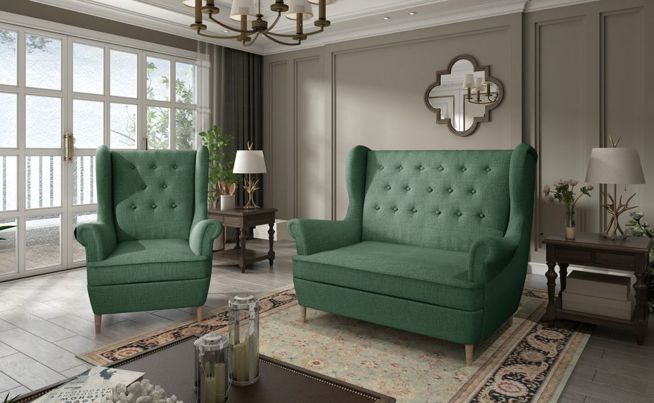 Ensemble canapé bergère LIZZI – 1 canapé et 1 fauteuil - Photo n°1