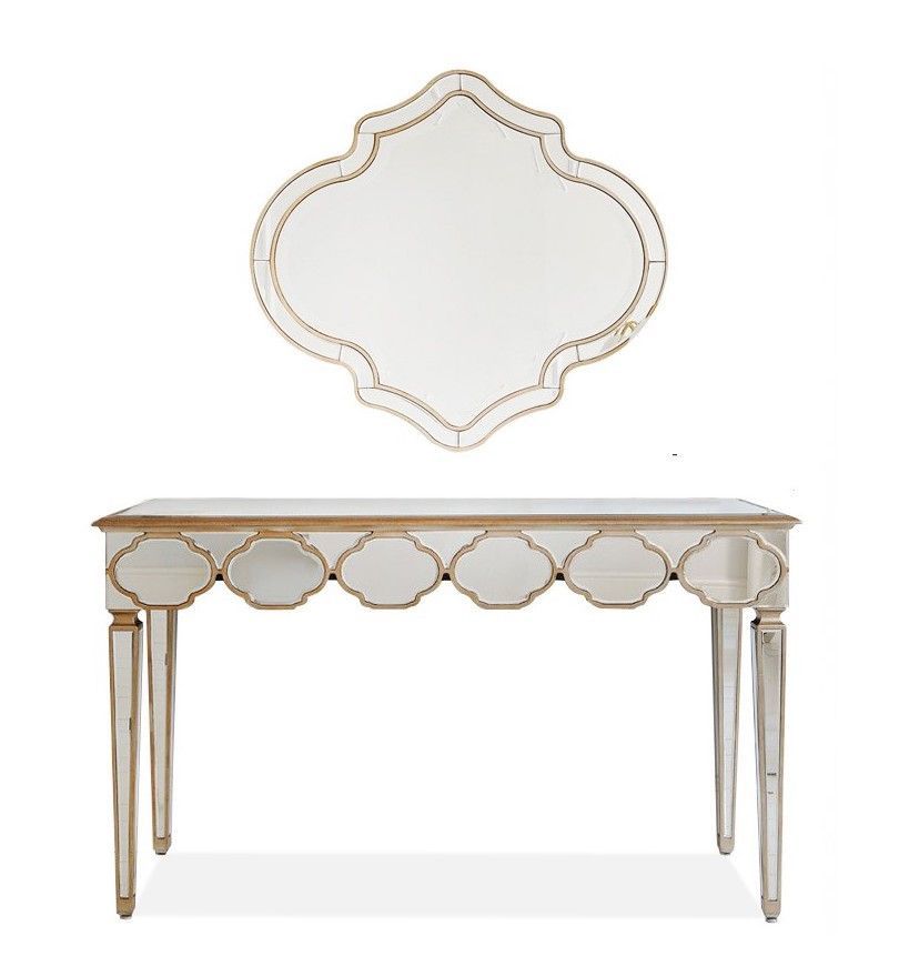 Ensemble console et miroir design Veniza - Photo n°1