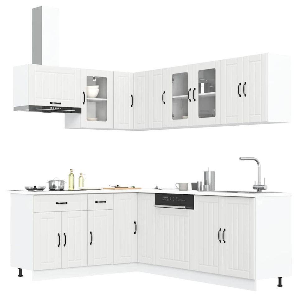 Ensemble d'armoires de cuisine 11 pcs Lucca bois d'ingénierie - Photo n°1