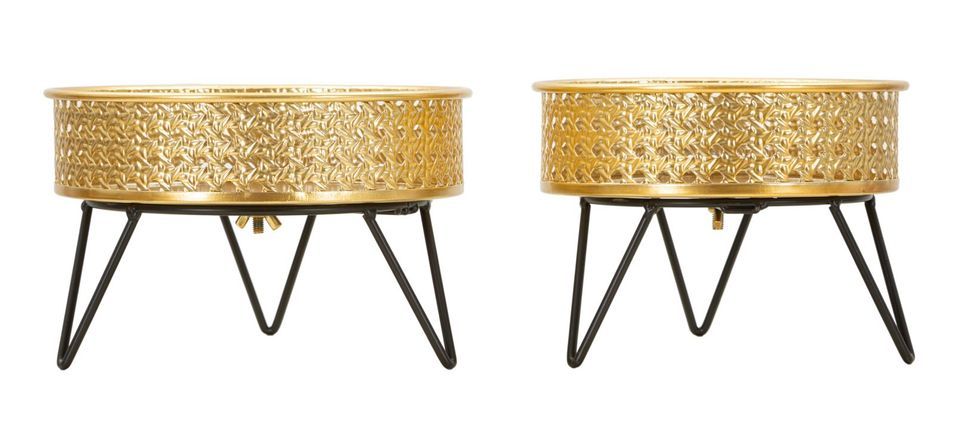 Ensemble de 2 porte-vases bossy, ø 20,5 x 13-18 x 13 cm - Photo n°1