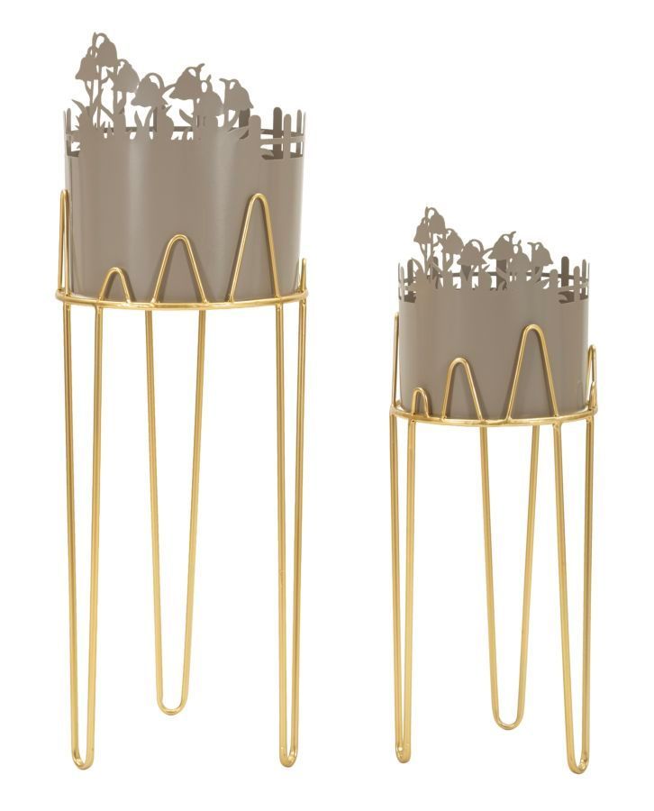 Ensemble de 2 supports pour vase à fleurs ø 27x79-22,8x62 - Photo n°1