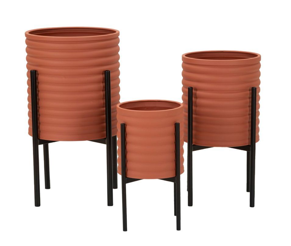 Ensemble de 3 porte-vases milly ø 36 x 56,5 cm - 30 x 48,5 cm - 24 x 37,5 cm - Photo n°1