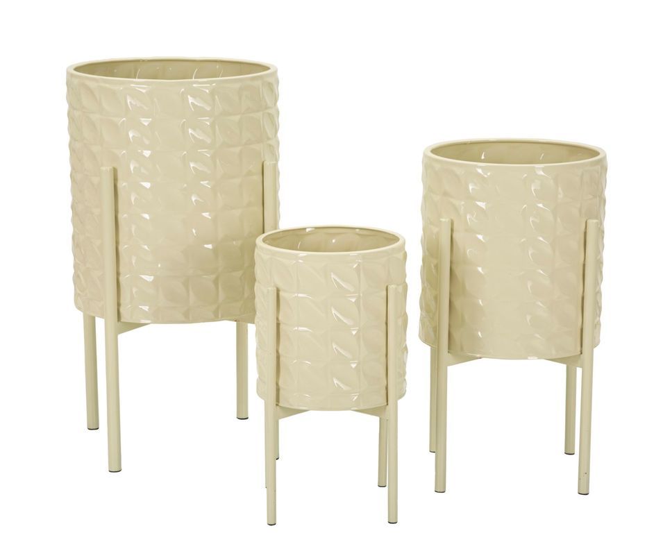 Ensemble de 3 vases hgolder betsy, dimensions : 36 x 56,5 cm, 30 x 48,5 cm et 24 x 37,5 cm. - Photo n°1