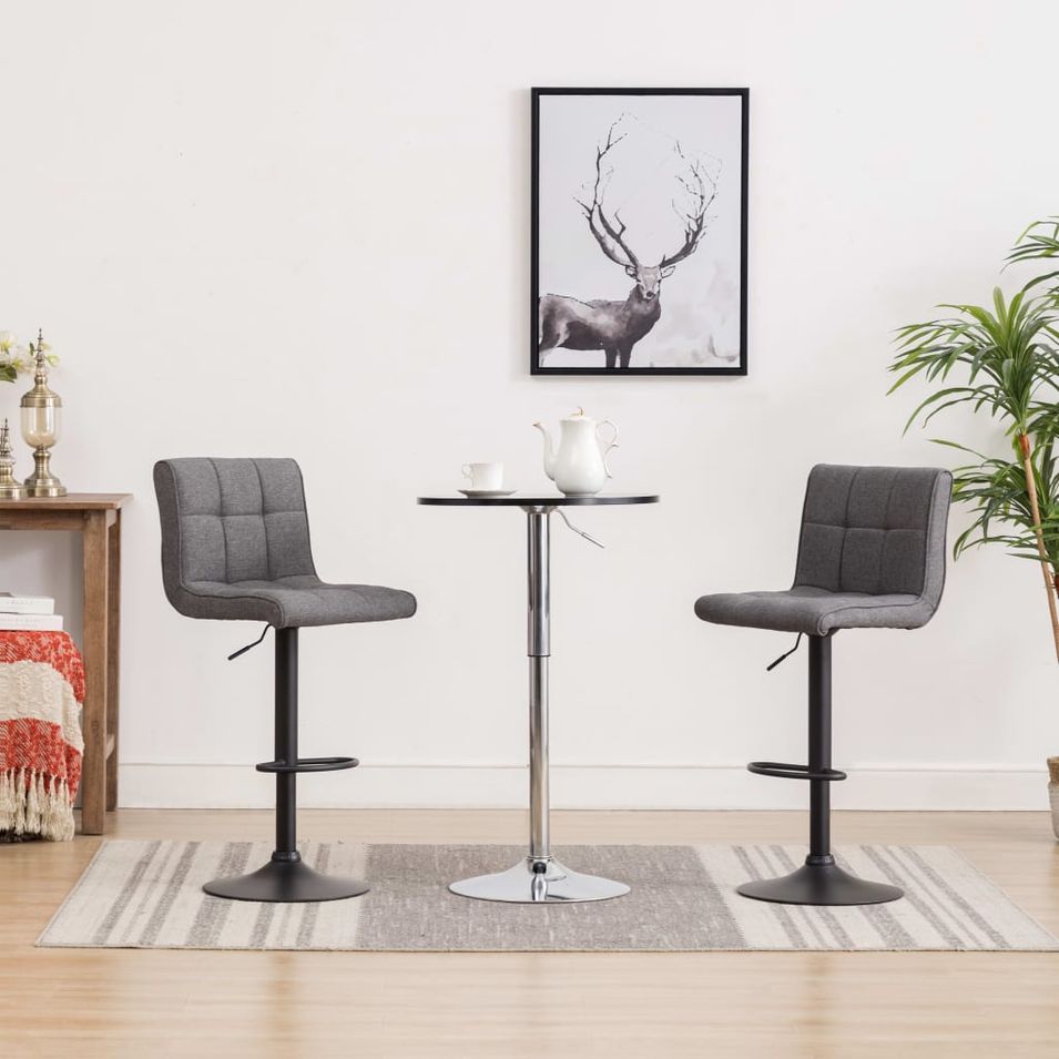 Ensemble de bar 3 pcs Noir et gris foncé - Photo n°1